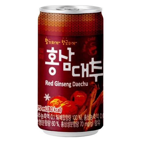 (90캔) 일화 홍삼대추 175mlx30캔3BOX