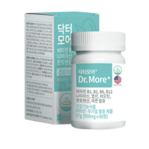 머리 헤어부터 발끝까지 풍성해지는 에너지로 채우는 닥터모어플러스 영양제, 1개, 60정