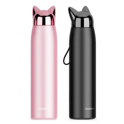 푸코 플래쉬 폭스 보온보냉병 2p, 로즈핑크, 블랙, 350ml