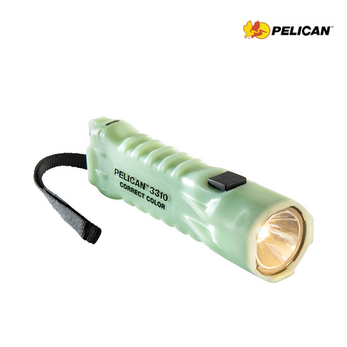 펠리칸 PELICAN 3310CC LED 야광 방수 플래시라이트 생활방수 IPX8 본체야광 283루멘 전구색 탈착용 클립 포함 건전지 포함