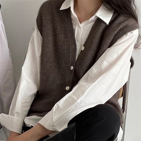 여성 봄가을 브이넥 니트 조끼 캐주얼 베스트 빅사이즈 추천상품 블로그글: 여성을 위한 세련된 가을 니트 조끼 – 여성 봄가을 브이넥 니트 조끼 캐주얼 베스트