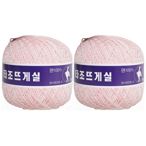 브랜드실 구정 타조 20수 뜨개실 2p, 201 베이비핑크, 2개