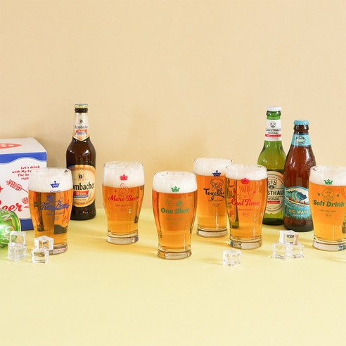 마이 버디 맥주잔 6P 세트: 품격 있는 음료 경험