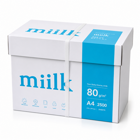 miilk 한국제지 복사용지 80g