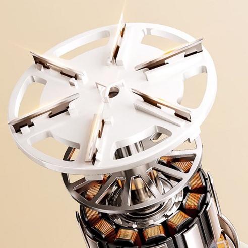 NUNUHANA 휴대용 충전식 6중날 보풀제거기 W12, 베이지