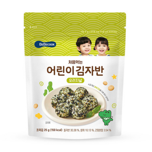 처음 먹는 어린이 김자반 5p, 해물야채, 25g, 1개
