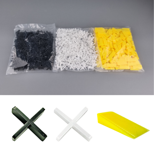 타일 스페이스 쿠사비 10봉지 세트, 흰색/십자, 2.0mm, 1팩, 화이트
