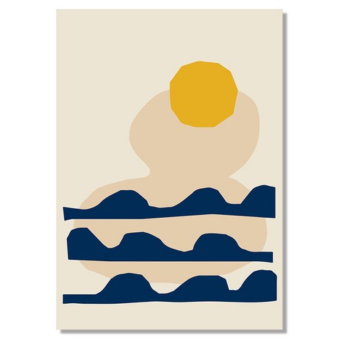 일출 장면 다채로운 캔버스 회화 아트 포스터 거실 홈 장식 Frameless 그림 코어, K047-6, 10X15cm만그림코어(frameless)