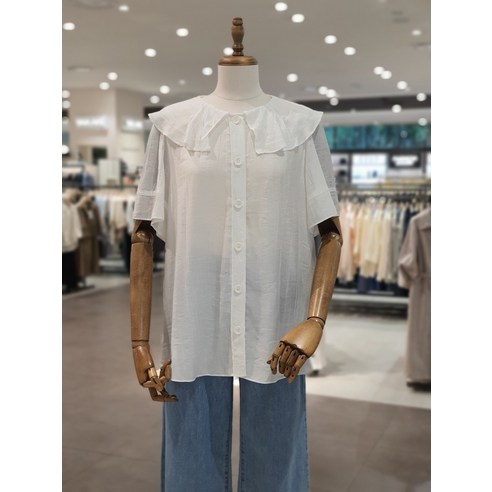 써스데이아일랜드 크링클 카라 블라우스 T234ABL636W(2118494) Best Top5