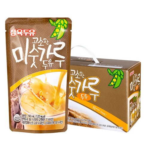 삼육두유 고소한 미숫가루 두유, 190ml, 15개