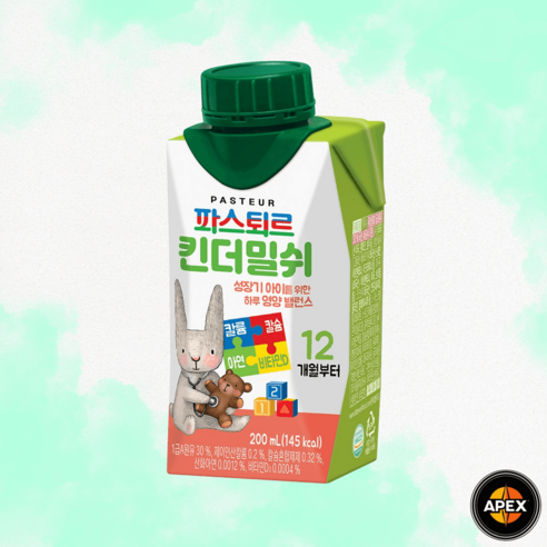 파스퇴르 킨더밀쉬 200ml, 200ml, 20개