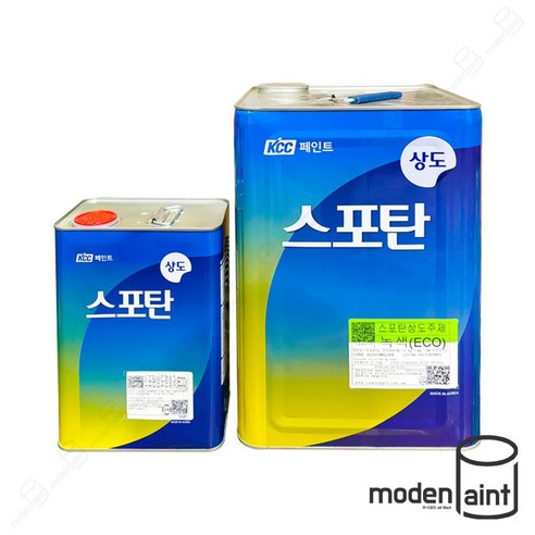 KCC 스포탄 상도 14kg 2액형 옥상 우레탄 방수 페인트 경화제 포함, 회색 (경화제 포함), 12600ml