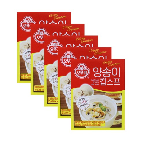 오뚜기 크루통 양송이 컵스프 60g 5개