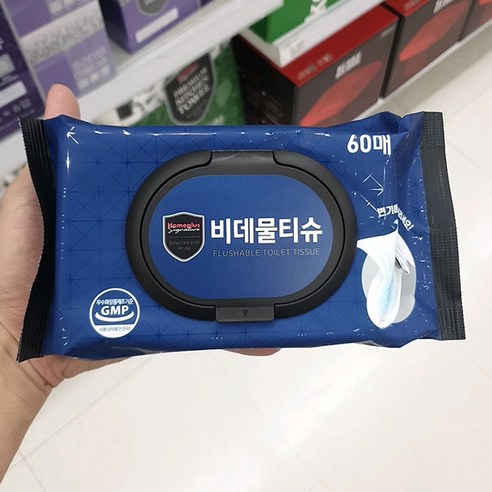 시그니처 비데물티슈 캡형 60매