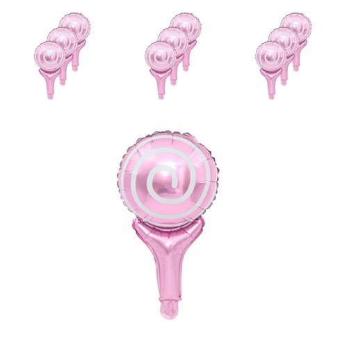 파티복닷컴 모양풍선 10개입, 157.회오리 핑크