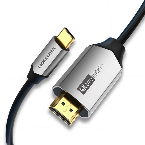 벤션 울트라V1 4K 60Hz C타입 HDMI V2.0 미러링 케이블 HDCP 넷플릭스 지원 CGO, 2m, 2m