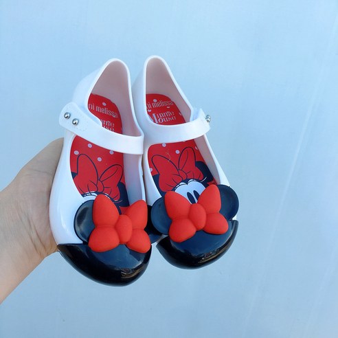 미니멜리사 Mini Melissa 샌들 젤리슈즈 단화 토오픈 리본 Minnie Mouse