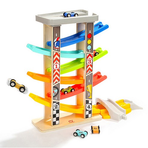 원목으로 제작된 6단 주차타워: 젊은 자동차 애호가를 위한 완벽한 선물