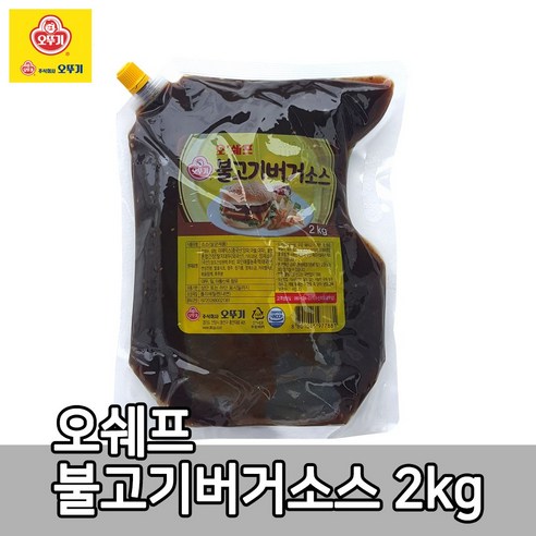 푸드드림 오쉐프 불고기버거소스2kg, 2kg, 1개