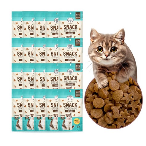 캣퓨어 고양이 딜리셔스 스낵 오랄 콤플렉스, 20개, 60g, 요로건강에 도움주는 - 유리너리
