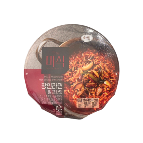 더미식 장인라면 얼큰한맛 컵 106g
