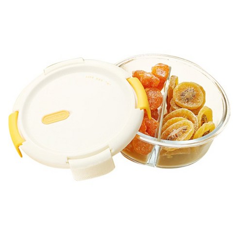 RELEA 유리 이중 구획 밀폐용기, 1개