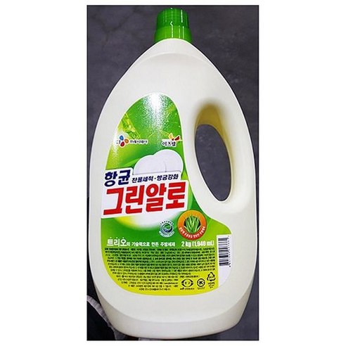 CJ 이츠웰 주방세제 파워그린알로 2kg, 3개, 본품