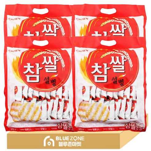크라운 참쌀설병, 128g, 16개
