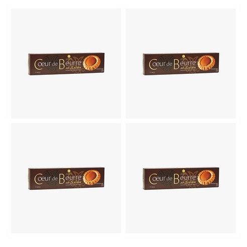 메종드아모린 쿠키 솔티드 버터 136g x4개 La Maison d Armorine Cookies, 4개