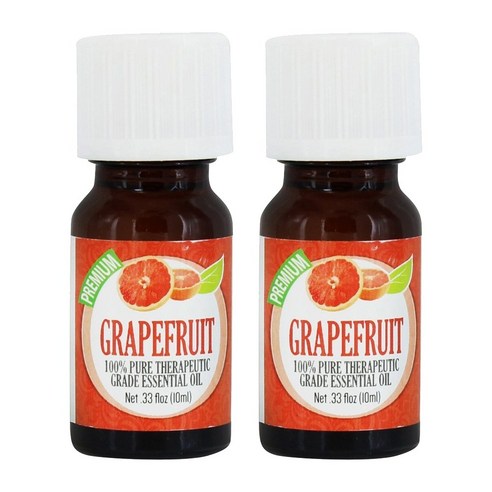 힐링솔루션 테라퓨틱 그레이드 에센셜 오일, 10ml, Grapefruit, 2개