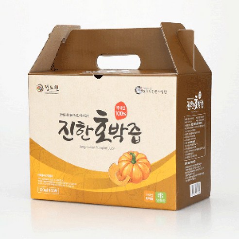 정도원 햇호박 국산호박 늙은호박 호박즙 진한호박즙 1박스(100ml 50포), 6L, 1박스