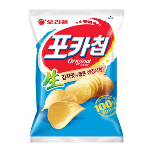 오리온 포카칩 오리지널 지퍼백, 66g, 10개