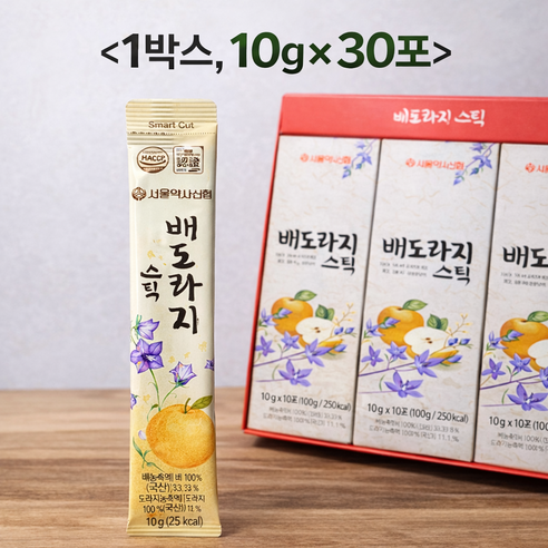 서울약사신협 100%국내산 배도라지 스틱 10g 30포, 300g