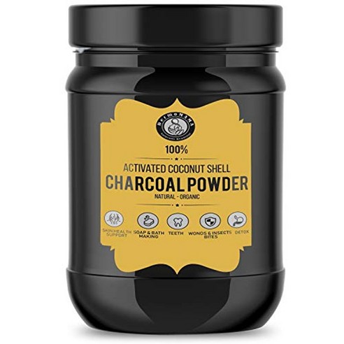 Mapeinc 유기농 활성 코코넛 껍질 차콜 숯 분말 1lb (16oz )