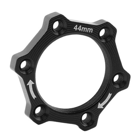 알루미늄 MTB 자전거 스레드 허브 디스크 브레이크 로터 어댑터베이스, 블랙 44mm, 알루미늄 합금
