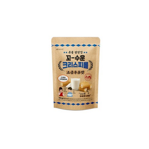 곡물방앗간 꼬수운 크리스피롤 소금우유맛 150g 6개 무료배송