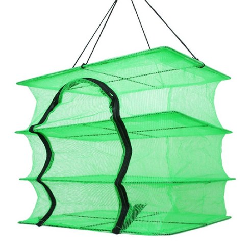 시둥마켓_생선망 다용도건조 3단건 휴대용 접이식건 캠핑건 도바구니 그물 캠핑카