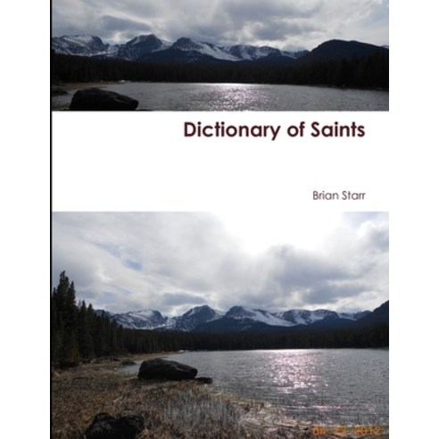 (영문도서) Dictionary of Saints Paperback, Lulu.com, English, 9781300039136