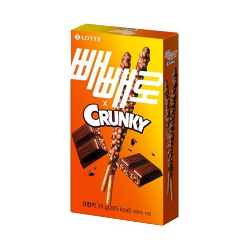 빼빼로 크런키, 39g, 36개