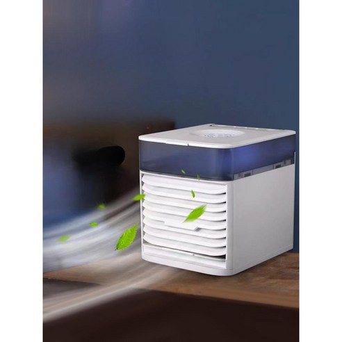 차량 무시동 에어컨 24v 대형 트럭 자동차 USB 팬 12v 공기 냉각기, 에어컨 + 아이스팩 x5