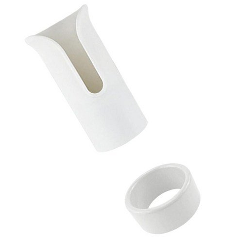 낚싯대 인서트 프로텍터 로드 및 릴용 라운드 튜브 보트 낚시 액세서리 휴대용, 하얀색, 프로펜 폴리머