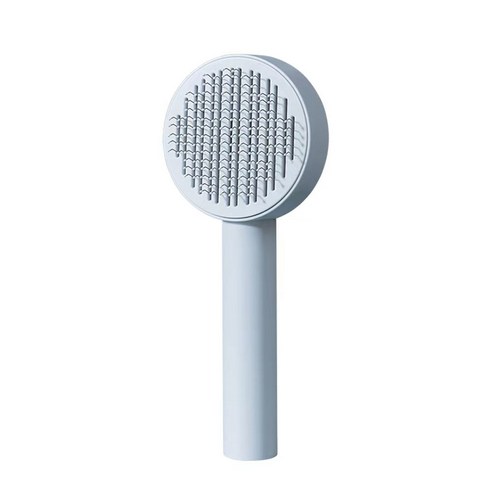 Iiipet 장모 반려동물용 죽은털 제거 콤 브러쉬, 1개, 라이트 블루