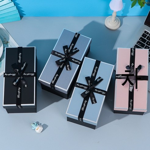 텀블러 선물함 라지 선물함 선물함 생일상자 식감 선물함 빈 상자, 4색 혼복, C61145-13T