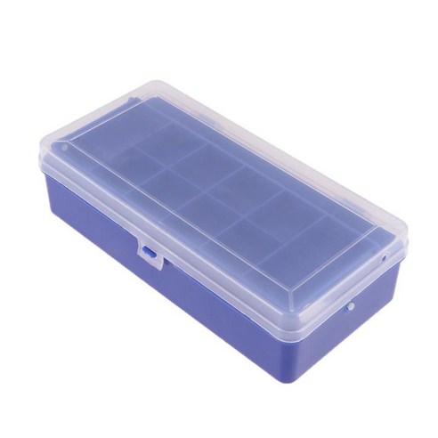 듀얼 레이어 낚시 도구 상자, 블루 22x11x6.4cm, 설명