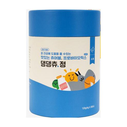 베터 댕댕츄정 프로바이오틱스 강아지 장 영양제 30p, 산양유, 1개, 소화기능 개선