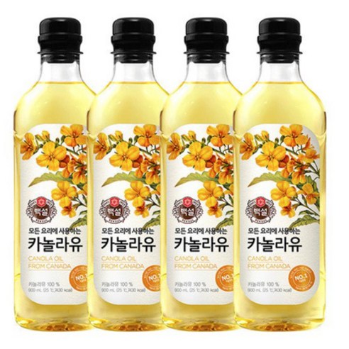 CJ제일제당 백설 카놀라유 900ml 4개 Best Top5