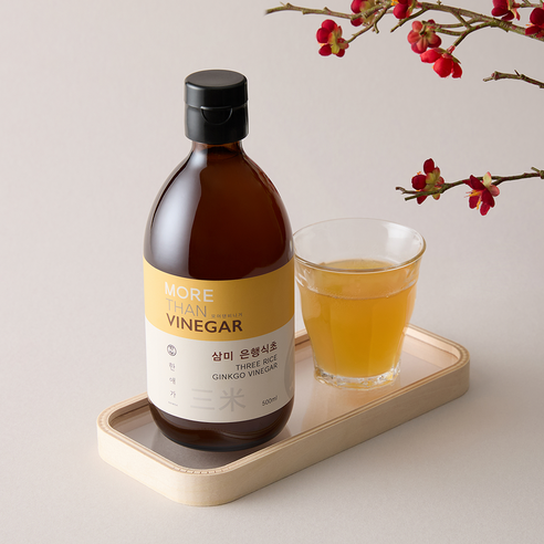 한애가 삼미 은행식초 /은행과 3가지 쌀로 정성껏 빚은, 1개, 500ml