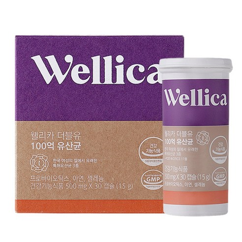 웰리카 더블유 100억 유산균 15g, 30정, 1개
