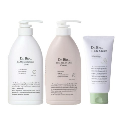 닥터바이오 에코 로션 500ml + 올인원 클렌저 500g + 티타이드 크림 320ml 페이스앤바디 겸용 민감 순한, 1개