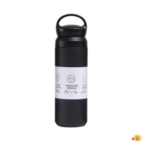 윤판장 물이 새지않는 이중 실리콘 패킹 스텐텀블러, 1개, 블랙, 500ml